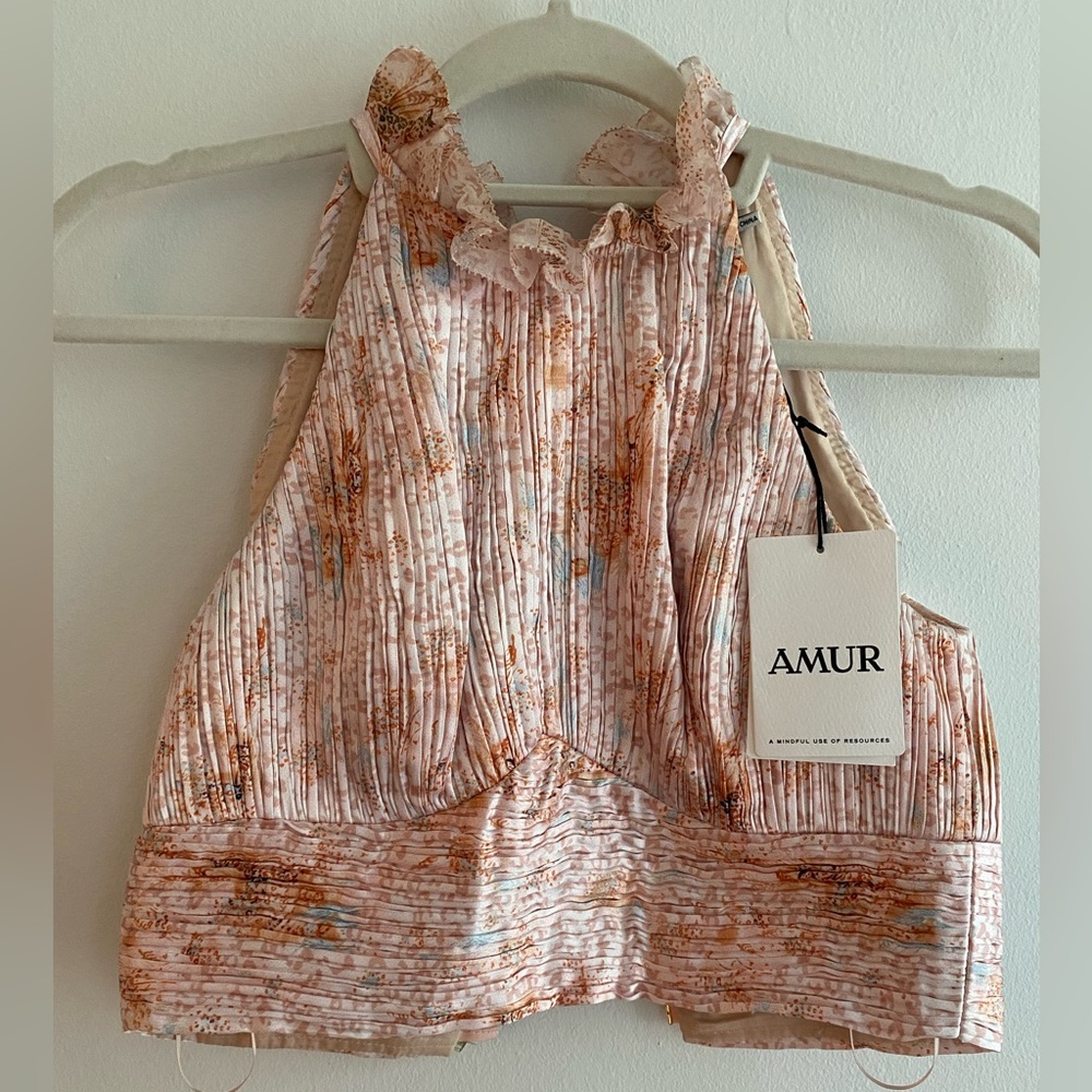 Amur Silk Crop Top Size XS
